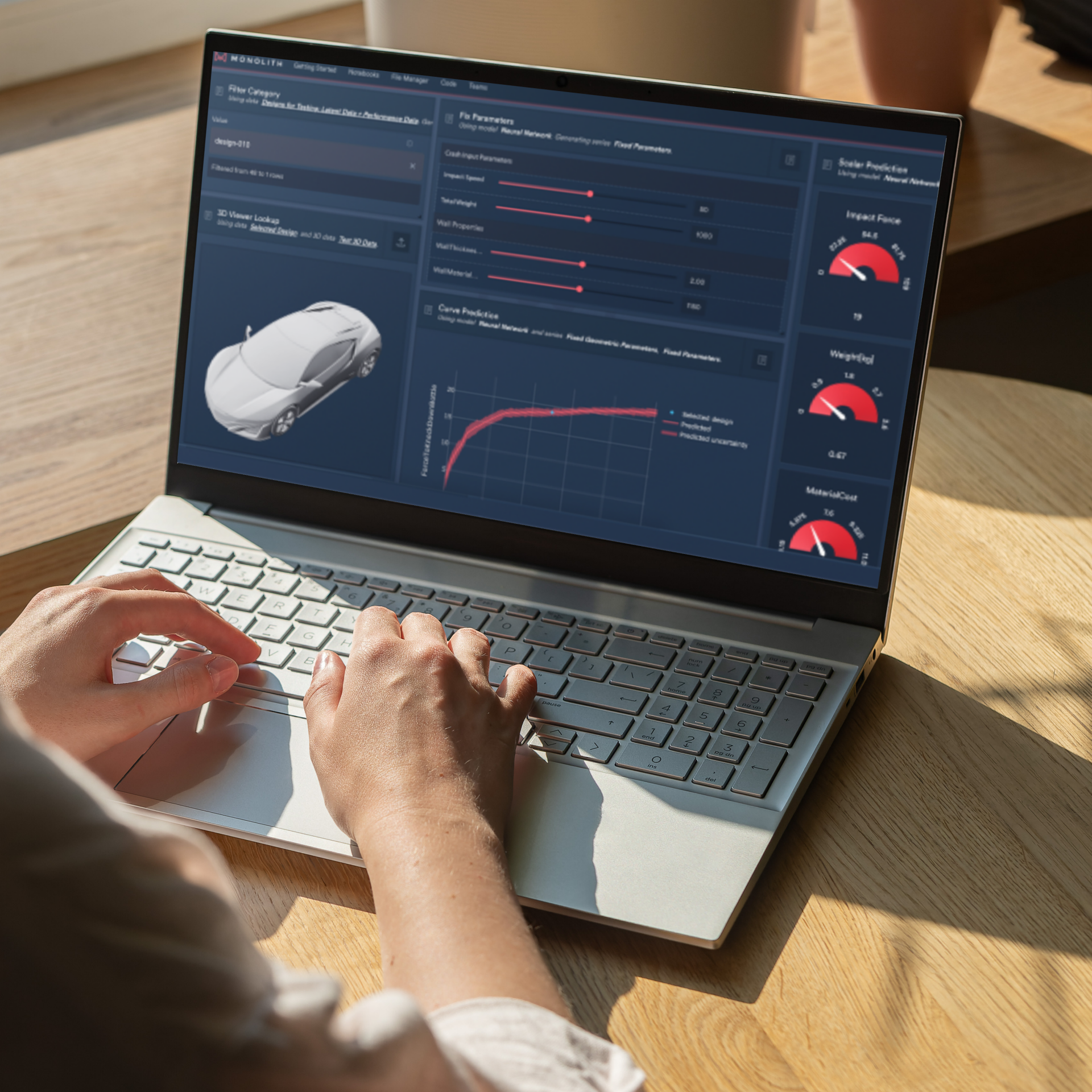 Drivers and passengers controlling a game on the curved display of a modern BMW using their smartphones.