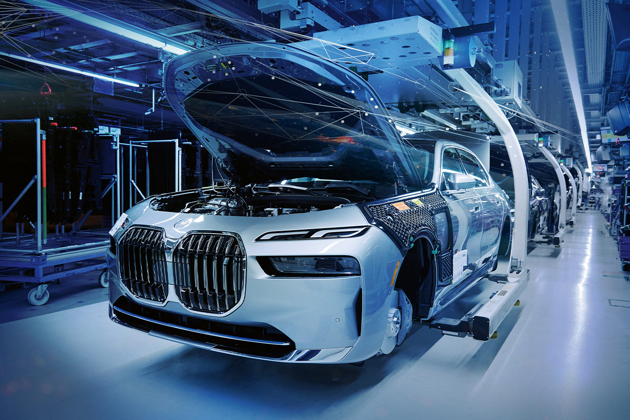 BMW 7 series on the production line
